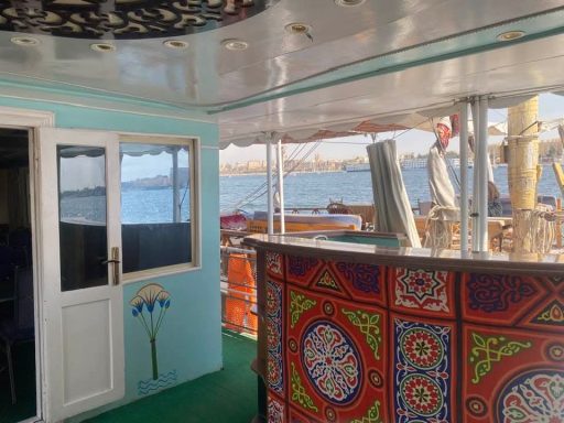 Have a drink at our bar overlooking the Nile.